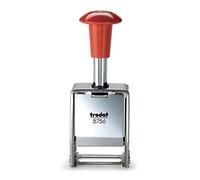 Trodat Timbro Numeratore Fisso o Progressivo, Autoinchiostrante Automatico, 5746/M struttura in Metallo, Altezza caratteri 4,5 mm, Font Roman, 6 Cifre, 8 Regolazioni, Cartuccia colore Nero Inclusa