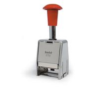 Trodat Timbro Numeratore Fisso o Progressivo, Autoinchiostrante Automatico, 5756/M struttura in Metallo, Altezza caratteri 5,5 mm, Font Roman, 6 Cifre, 8 Regolazioni, Cartuccia colore Nero Inclusa