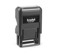 Trodat Timbro Printy 4822 4.0 Autoinchiostrante Polinome Multi-Parole con 12 Testi Commerciali e Amministrativi in Italiano Colore Nero Cartuccia Nera Inclusa, Inchiostro Indelebile