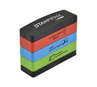 Trodat Timbro scolastico 3 in 1 per feedback genitori, insegnanti, lavoro assistito o indipendente, versione 2, multicolore, piccolo