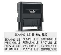 Trodat TS-120243 Printy 4817 - Timbro autoinchiostrante con datario, colore: nero