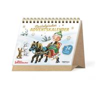 TRÖTSCH - Aufstell Adventskalender "Unser Sandmännchen" | Weihnachtskalender mit 24 Türchen und liebevollen Illustrationen vom Sandmann: Nostalgischer Adventskalender mit einfachen Reimen