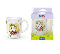 Trötsch Bobo Siebenschläfer Kindertasse grün Geschenktasse aus Porzellan: Kindergeschirr Tasse Porzellan Geschenk Geschenkidee Kinder Lieblingstasse: Kaffeetasse Teetasse Geschenkidee Geschenk Tasse