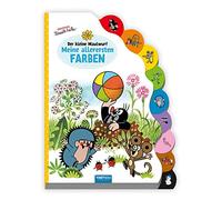 TRÖTSCH - Der kleine Maulwurf Pappenbuch mit Register Meine allerersten Farben: Entdeckerbuch Beschäftigungsbuch Spielbuch Bilderbuch (Ab 3 Jahren)