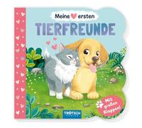TRÖTSCH - Klappenbuch "Meine ersten Tierfreunde" | Ab 1 Jahr: Beschäftigungsbuch Spielbuch Vorlesebuch