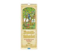 Trötsch Maxi-Streifenkalender Bauernkalender 2027 mit Hundertjährigem Kalender, Bauernregeln und Ferienterminen: Wandkalender