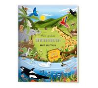 TRÖTSCH - Mein großes Stickerbuch "Welt der Tiere" | Stickeralbum mit Tieren aus der Savanne, dem Dschungel und der Antarktis: Extragroßes Stickerbuch mit über 340 Stickern | Ab 5 Jahren