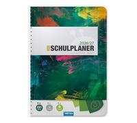 TRÖTSCH Schulplaner Grün 26/27 DIN A5 Format mit Spiralbindung: Planer Schülerkalender Hausaufgabenheft Timer
