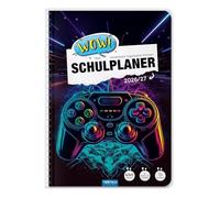 TRÖTSCH - Schulplaner WOW Gaming 26/27: Planer Schülerkalender Hausaufgabenheft Timer