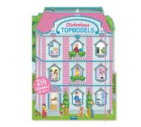 TRÖTSCH - Stickerhaus "Mein glitzerndes Stickerhaus" | Stickerbuch mit über 470 Stickern zum Gestalten eines funkelnden Traumhauses: Stickerhaus mit vielen Räumen zum Dekorieren | Ab 3 Jahren