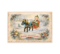 TRÖTSCH - Unser Sandmännchen Adventskalenderkarte Nostalgie: Weihnachtskalender zum Verschicken