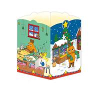 TRÖTSCH - Windlicht Adventskalender "Die Maus" | Weihnachtskalender mit 24 leuchtenden Motiven: Karte Weihnachtskarte