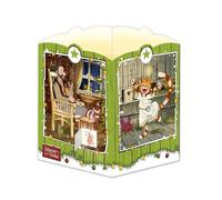 TRÖTSCH - Windlicht Adventskalender "Pettersson und Findus" - Weihnachtskalender mit 24 leuchtenden Motiven: Adventskalender mit Adventskarte und Umschlag zum Verschicken