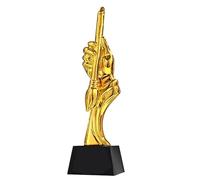 Trofeo di Pittura Creativa con Pennello Trofei Premi del Concorso di Calligrafia E Pittura delle Scuole Statali E Provinciali Trofeo del Talento più Bello della Scrittura (Color : Gold, S : 30 * 8cm)