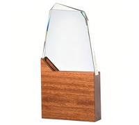 Trofeo In Cristallo Di Vetro Incisione Personalizzata, Targa Premio Personalizzata For Affari Riconoscimento Aziendale Dipendente Del Mese Regalo Di Presentazione For Risultati Di Leadership(#2)