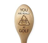 Trofeo per perdenti di golf: cucchiaio in legno Booby Prize con incisione "You are Really 's**t' at Golf", regalo divertente perfetto per gare e tornei di golf