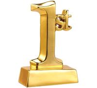 Trofeo Primo Posto - Trofeo Premio Dorato per il Primo Posto in Tornei Sportivi, Competizioni, Party Games, 14 x 9 x 4,5 cm