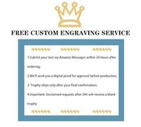 Trofeo Sprout Excellence da 12" - Premio in Resina con Accenti di Cristallo Blu per I Migliori Dipendenti, Incisione Personalizzata Gratuita