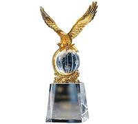 Trofeo Trofeo Personalizzabile Trofeo Personalizzato Aquila Bronzo Argento Oro, Souvenir dei Campioni di Cristallo Trasparente Alto, Premio Impresa Eccezionale Dipendente