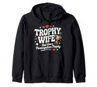 Trofeo Wife But Like a Participation Trophy Funny Ladies Felpa con Cappuccio