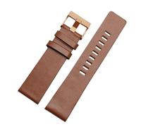 TROGPYXG 22mm 24mm 26mm 28mm 30mm compatibile con cinturino in pelle DIESEL DZ7311 DZ7332 DZ7314 DZ7396 DZ4323 cinturino nero marrone(Light brown-rose A,24mm)