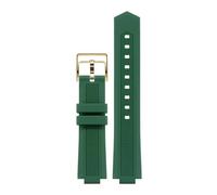 TROGPYXG Cinturino di Ricambio in Silicone Compatibile con Orologio M047.507.11 Compatibile con Allen Ren Stesso Stile Cinturino sporgenza 24x12mm(Green Gold)