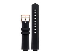 TROGPYXG Cinturino di Ricambio in Silicone Compatibile con Orologio M047.507.11 Compatibile con Allen Ren Stesso Stile Cinturino sporgenza 24x12mm(Black Rose)