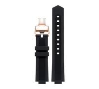 TROGPYXG Cinturino di Ricambio in Silicone Compatibile con Orologio M047.507.11 Compatibile con Allen Ren Stesso Stile Cinturino sporgenza 24x12mm(Black Rose 1)