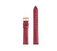 TROGPYXG Cinturino for orologio a sgancio rapido da 15 mm Compatibile con accessori for cinturini in pelle di vacchetta Swarovski 5580345/3487 5580352 da donna(Red-rose gold A)