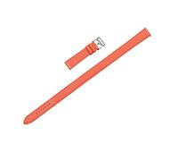 TROGPYXG Cinturino for Orologio Compatibile con Hermes Cape cod/HEURE H Double Circle in Pelle da 19 mm Accessori Bracciale in Pelle di Vitello(Orange 1)