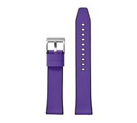 TROGPYXG Cinturino for Orologio con Texture FKM, Cinturino in Gomma FKM a sgancio rapido e Cinturino Ibrido FKM, Compatibile con Orologi subacquei(Black Purple 1,18mm)