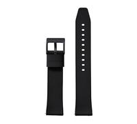 TROGPYXG Cinturino for Orologio con Texture FKM, Cinturino in Gomma FKM a sgancio rapido e Cinturino Ibrido FKM, Compatibile con Orologi subacquei(Black Black 2,24mm)