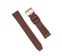 TROGPYXG Cinturino for Orologio in Gomma FKM Fluoro Design 2025, Impermeabile, for Immersioni, a sgancio rapido, Traspirante, Universale, Sportivo(Brown 3,22mm)