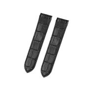 TROGPYXG Cinturino in Pelle for Orologio Compatibile con Cartier Santos Santos 100 Cinturino in Pelle for Orologio da Uomo e da Donna 20 mm 23 mm(Black-No Buckle,23mm)