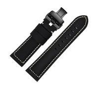 TROGPYXG Cinturino in pelle vintage opaca compatibile con Casio Forester FT-500WC/AW-80V/W-89H cinturino retrò da uomo da 19 mm(Coal Black)