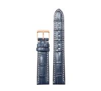 TROGPYXG Compatibile con Longines, compatibile con Breitling e bracciale da donna con chiusura a farfalla, cinturino per orologio 22 (Blue D Rose, 22 mm)