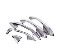 TROGPYXG Compatibile con Mercedes Classe A A180 A200 A250 W177 V177 Classe B W247 2019 2020 Auto in Fibra di Carbonio ABS Cromato Maniglia della Porta Copertura Trim LHD(Chrome)