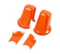 TROGPYXG Copertura Decorativa for specchietto retrovisore in ABS for 2/4 Porte, Compatibile con Jeep Wrangler JK 2007-2017, Accessori Esterni for Auto.(Orange 4 PCS)