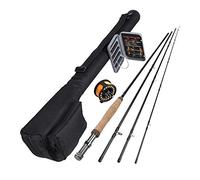Trohollis Canna da Pesca,Canna da Pesca Mare 5/6 Fly Fishing Rod Set 2,7 m in Fibra di Carbonio Canna da Pesca, Alluminio Mosca Mulinello, Secco vola Conico for la Pesca