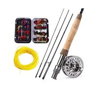 Trohollis Canna da Pesca,Canna da Pesca Mare Pesca a Mosca Rod Set 2.7M Fly Rod e 2 Colori Mosca Mulinello Combo Set Attrezzatura di Pesca