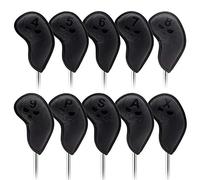 Trohollis Coprimazze da Golf,Golf Iron Head Cover Golf Club Ferro Sacca Ferro di Golf coperture della Testa del Ferro del Club di Golf Headovers incunea Covers 10pcs / Set(B)