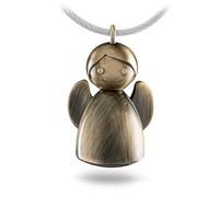TROIKA ANGELINA - Portachiavi angelo custode angelo angelo angelo - regalo per patente di guida - metallo pressofuso - opaco - spazzolato originale, gold, 4,3cm, Moderno