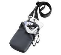 TROIKA Borsa a tracolla per smartphone BLACK SMARTBAG con grande scomparto per smartphone e altro vano, tracolla e moschettoni in metallo, poliestere, tarpaulin nero