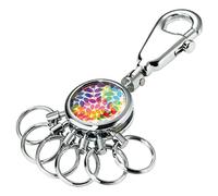 Troika COLOURFUL LEAVES Portachiavi ad anello e catena 9 centimeters Multicolore (Mehrfarbig)