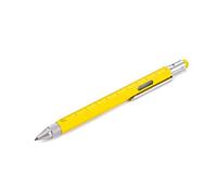 Troika Construction - Penna a sfera, colore: giallo