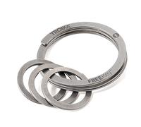 Troika Freekey® System - KR15 - 02/ST - Portachiavi - Sistema brevettato Freekey® - adatto per le unghie - 3 anelli - acciaio inox - acciaio inox opaco - argento originale, Argento, 4 cm, Portachiavi