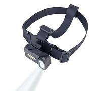 TROIKA Lampada frontale ECO KNICKLICHT DUO pieghevole e multifunzione, 6 modalità dimmerabili, 2 luci frontali, ABS e alluminio nero