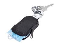 TROIKA POCKET CLICK - KR8-77/LE - Portachiavi - Borsa (monete) - Portachiavi - Chiave auto - Cerniera - Pratica chiusura - Pelle/Metallo - Nero - Originale, Nero, 12 cm, Portachiavi