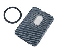 TROIKA Portacarte MagSafe con servizio Lost and Found HILDECARD CARBON CODE24 per 1-2 carte da fissare allo smartphone con funzioni di supporto per cellulari, similpelle, effetto carbonio