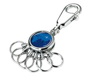 Troika-Portachiavi, 12 cm, colore: blu/argento, KYR01 A037